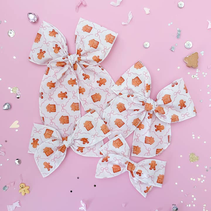 Gingerbread and Bows for wholesale by Tiny Wonders Bows