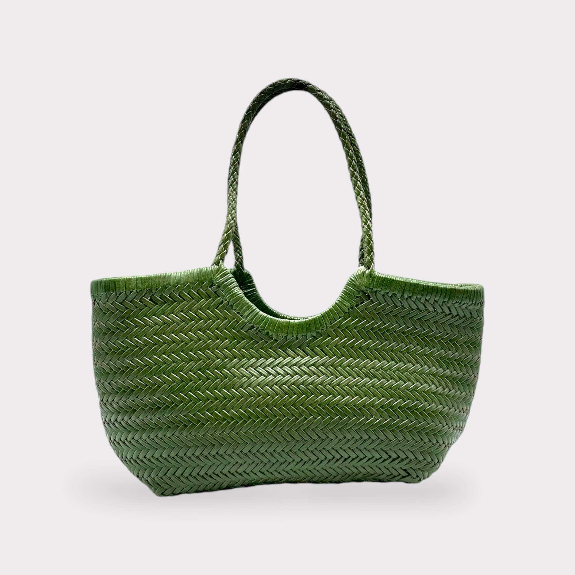Sook Stainable - Vente Tote bag – femme - Carmel - Sac fourre-tout en cuir en U tissé à la main10