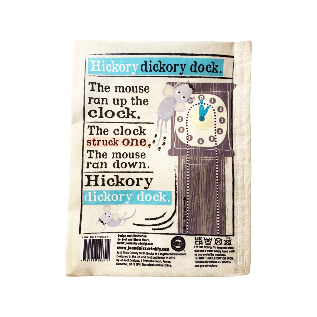 Jo & Nic's Crinkly Cloth Books - Wholesale Baby & Toddler Book (0-2) - Nursery Times Crinkly Newspaper - Nursery Rhymes 23