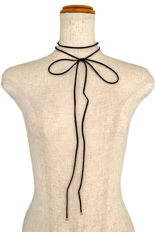 Denim Cord Choker Necklace for wholesale on Faire2