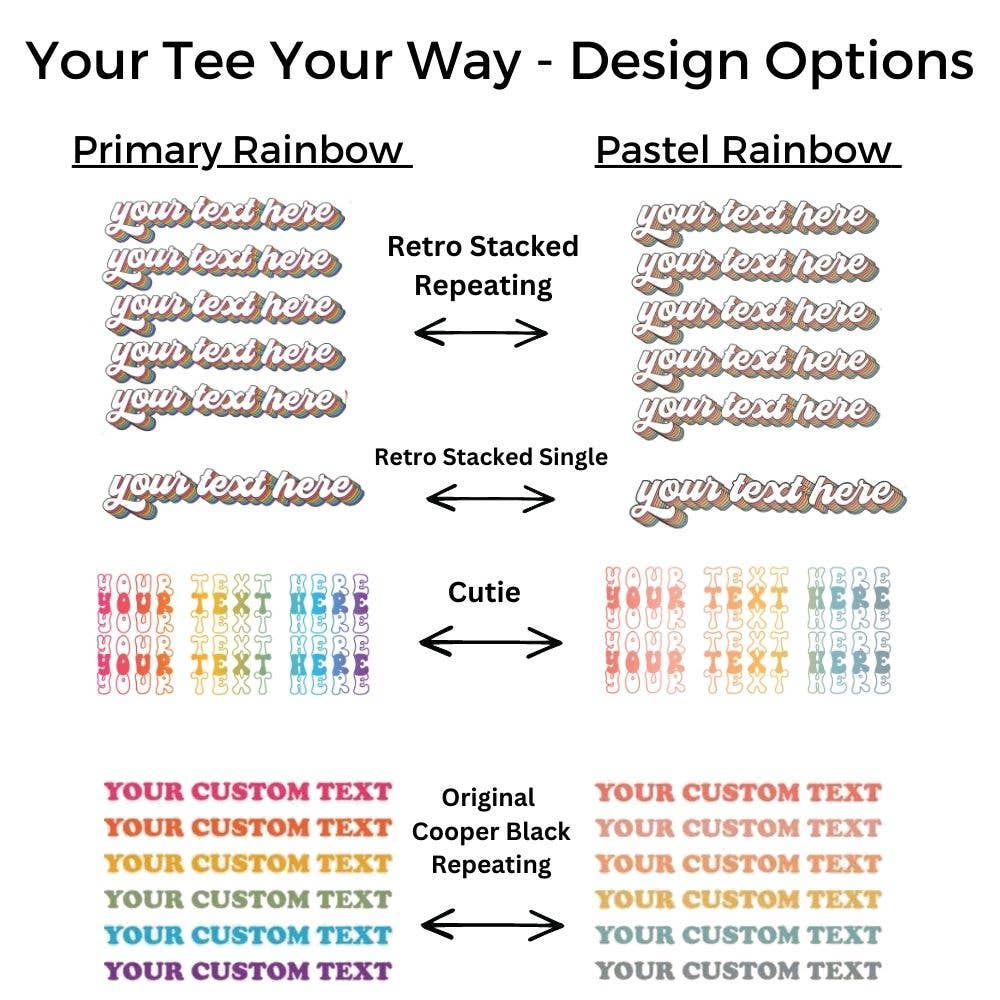 The Funnel Cake Tree - Wholesale Graphic Sweatshirt - Women's - Your Rainbow Your Way Crewneck Sweatshirt Custom2