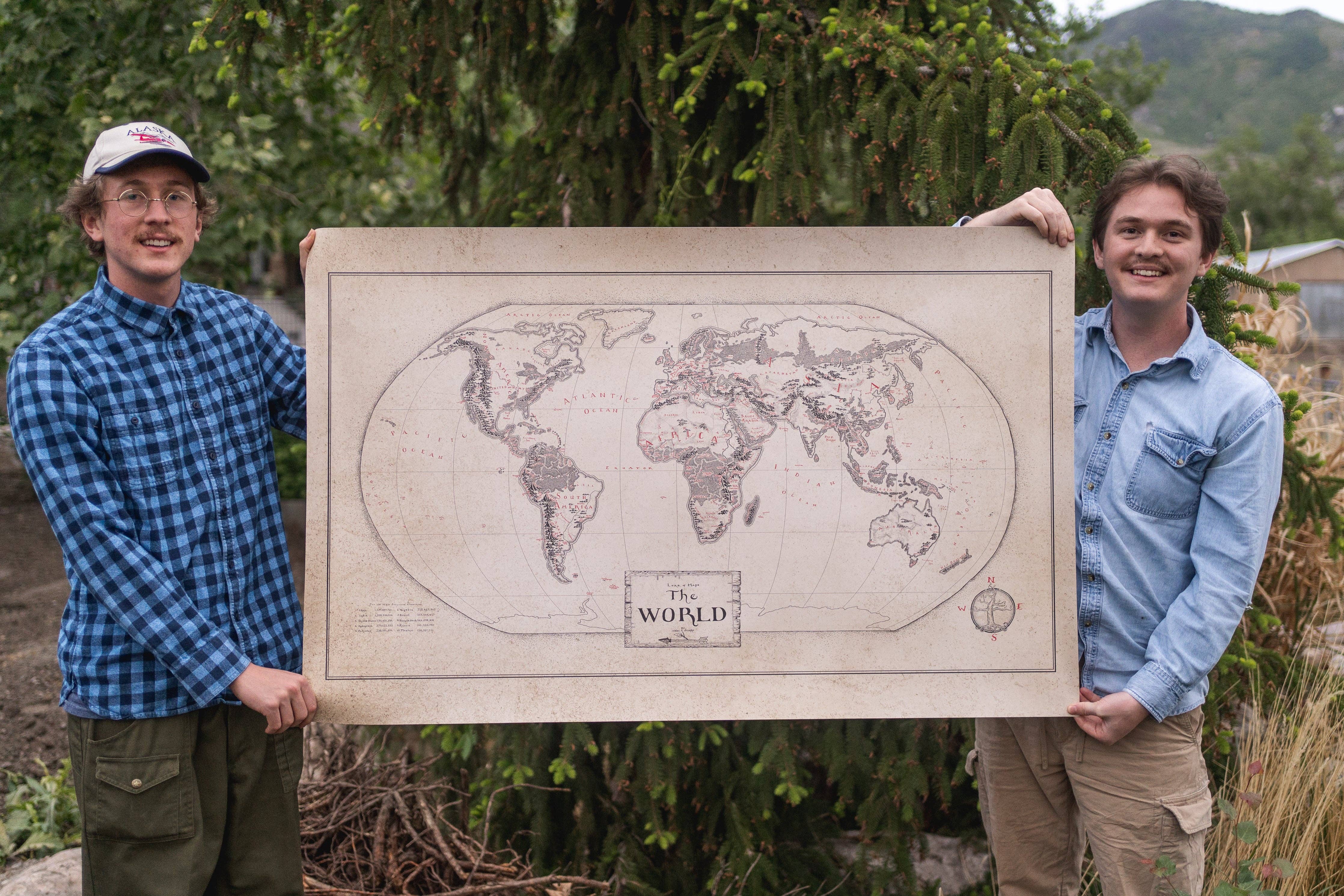 Lord of Maps - Wholesale Map - Hand-Drawn High Quality World Map12