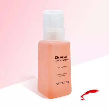 Acetone-Free Remover – Peach-Scented – Dispenser 230 ml for wholesale by Parfumerie Jardin De France