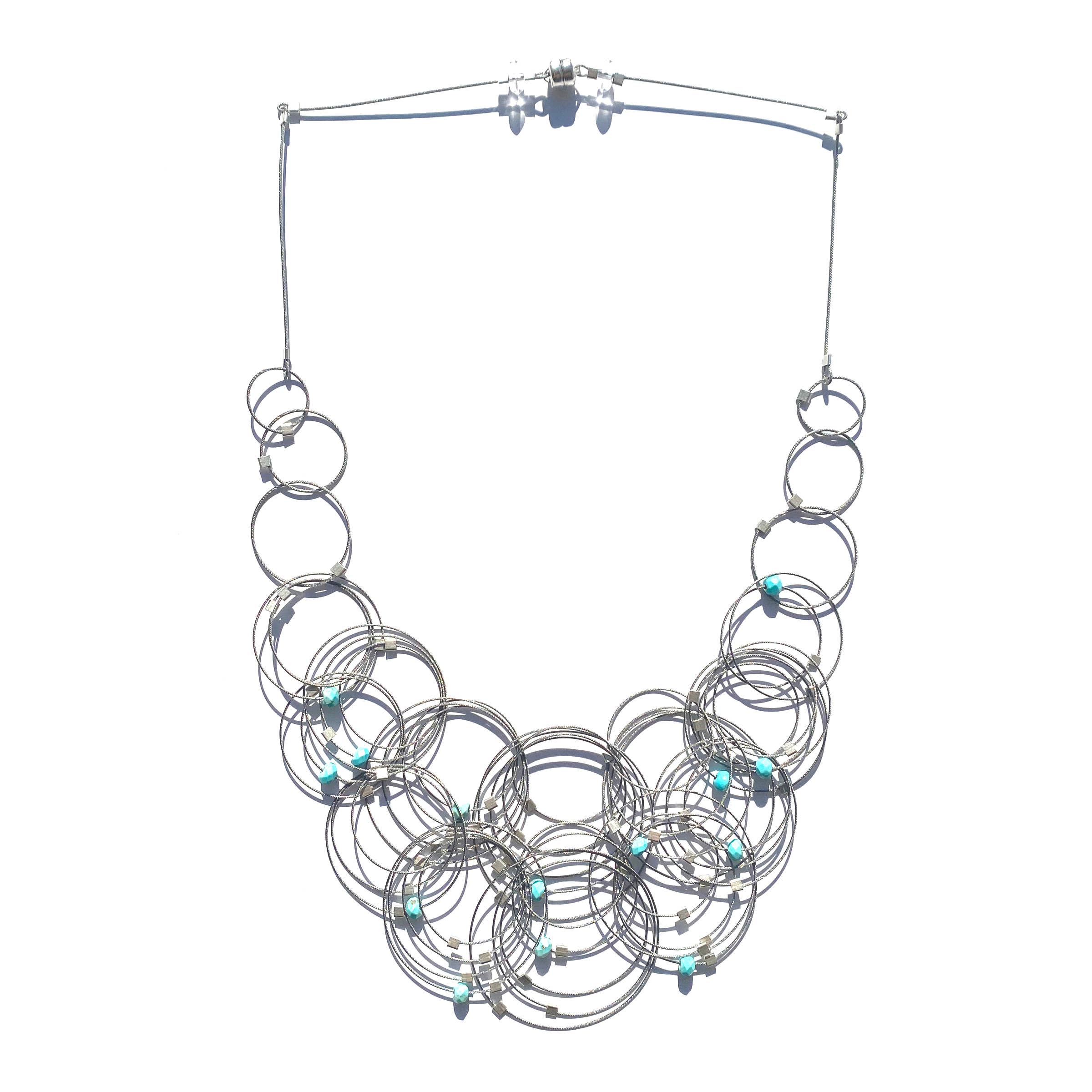 Meghan Patrice Riley – Colar de elos e correntes por atacado – Colar Flow de 18"13