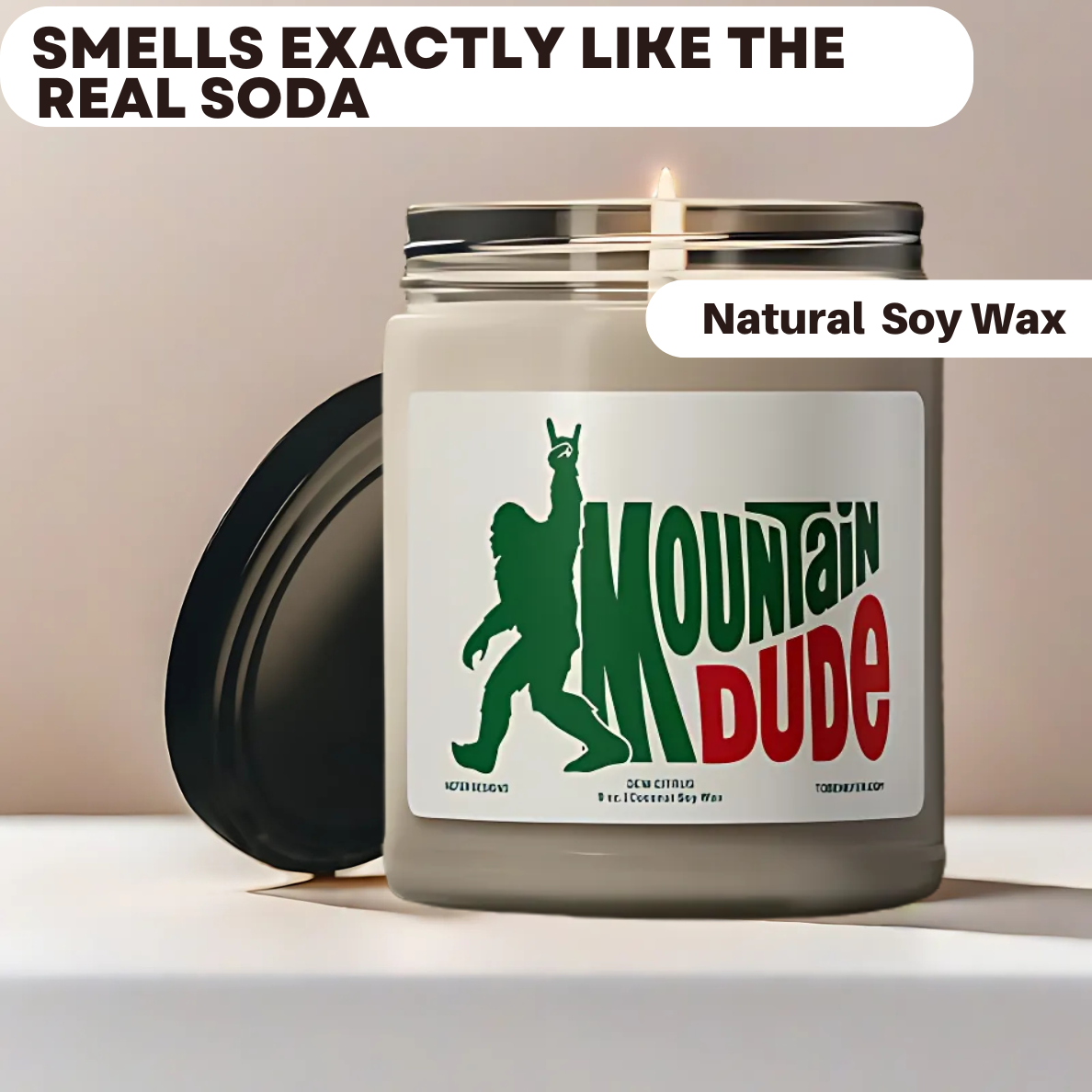 Nefer Designer Candles & Home Decor - Wholesale Jar/Filled Candle - The Mountain Dude | Hand Poured Soda Pop Soy Candle1