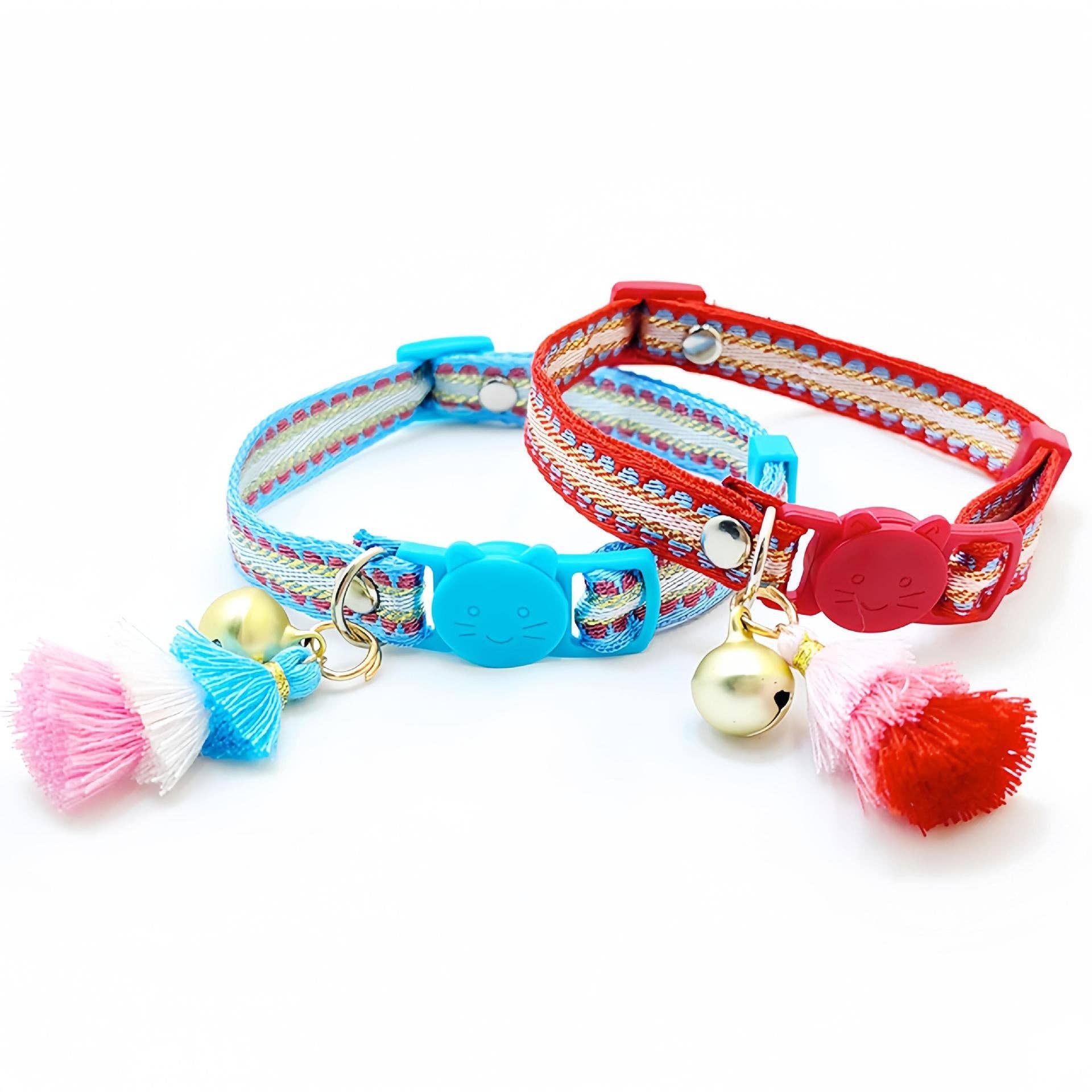 Cheerhunting – Engroshandel Halsbånd - Kat – Mokka - Broderet kattehalsbånd6