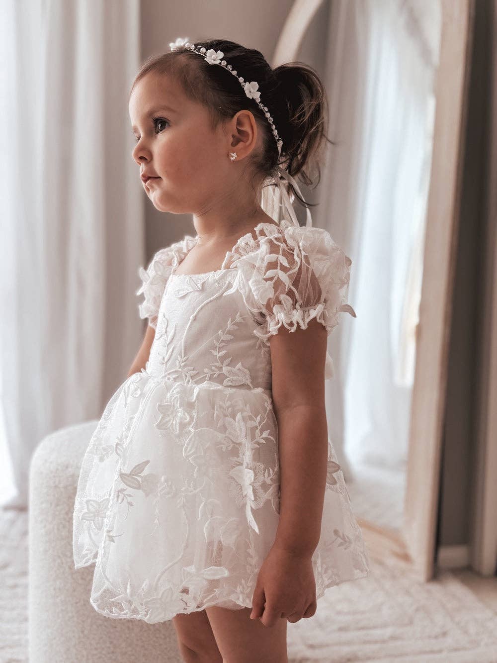 A Little Lacey – wholesale Dress – Baby – Petal White Embroidered Baby Dress6