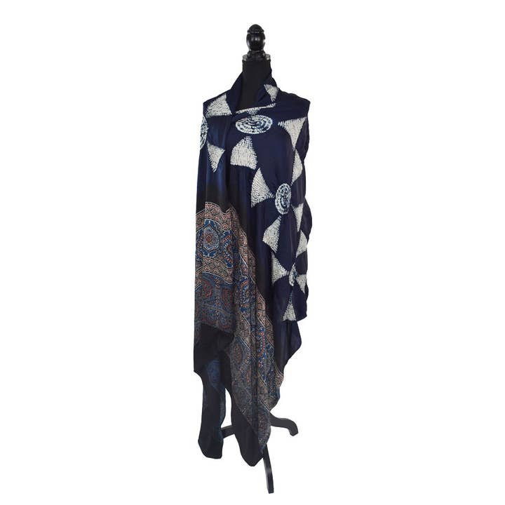 Dupatta Designs - Wholesale Scarf – Women's - Faiz II Limited Edition Handmade Bandhani Shawl15