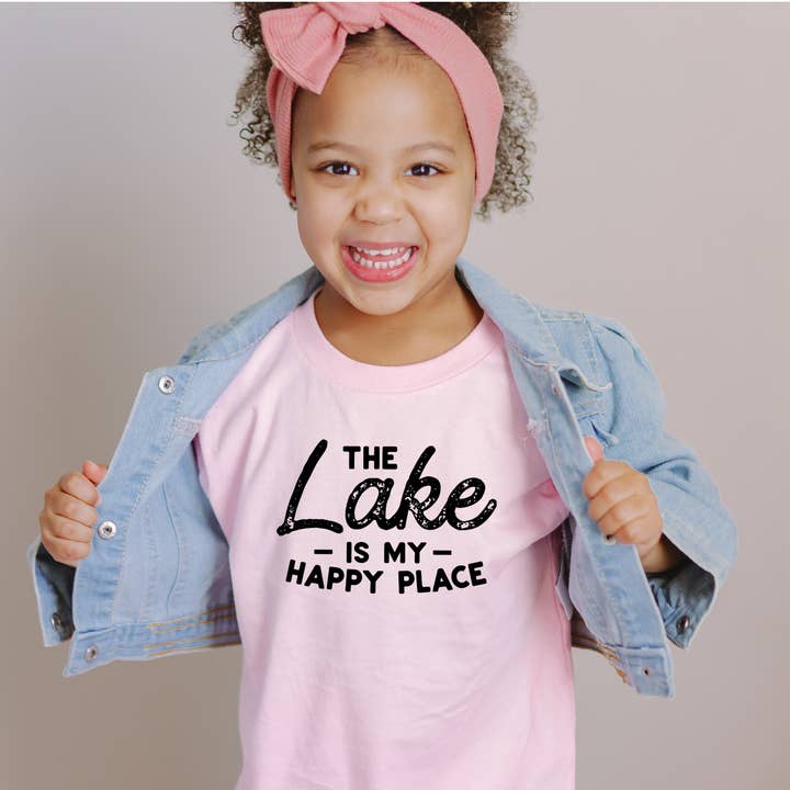 P E T I T R U E - Wholesale Screen Printed T-Shirt - Kids - Lake Life Summer Kids Clothing