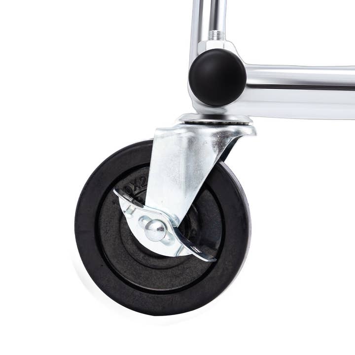 Store Supply Warehouse - Wholesale Retailer Display - Accessories - Economy Chrome Single-Rail Collapsible Salesman Rack2