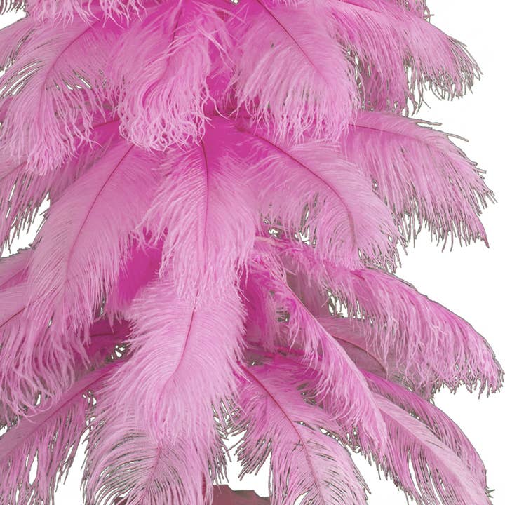 Lee Display - Wholesale Christmas Decoration - Pink Ostrich Feather Tree1