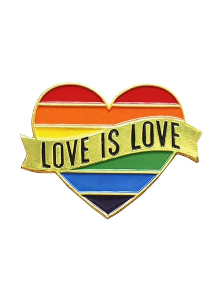 Love is Love Enamel Pin for wholesale by Gunner & Lux