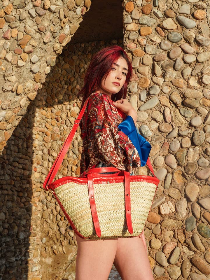 Lalla handgjord marockansk halmväska för wholesale av isli and tisli