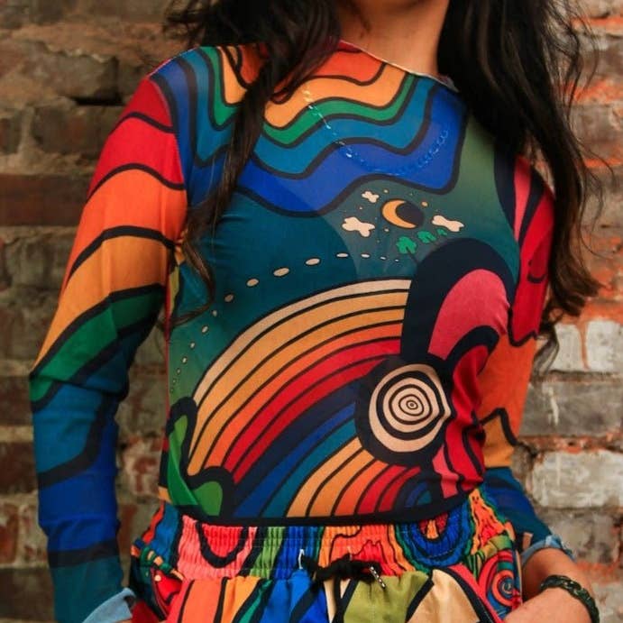 "Slap Happy" Netzhemd - Tragbare Kunst, Einzigartig & Funky für den Großhandel von All Around Artsy