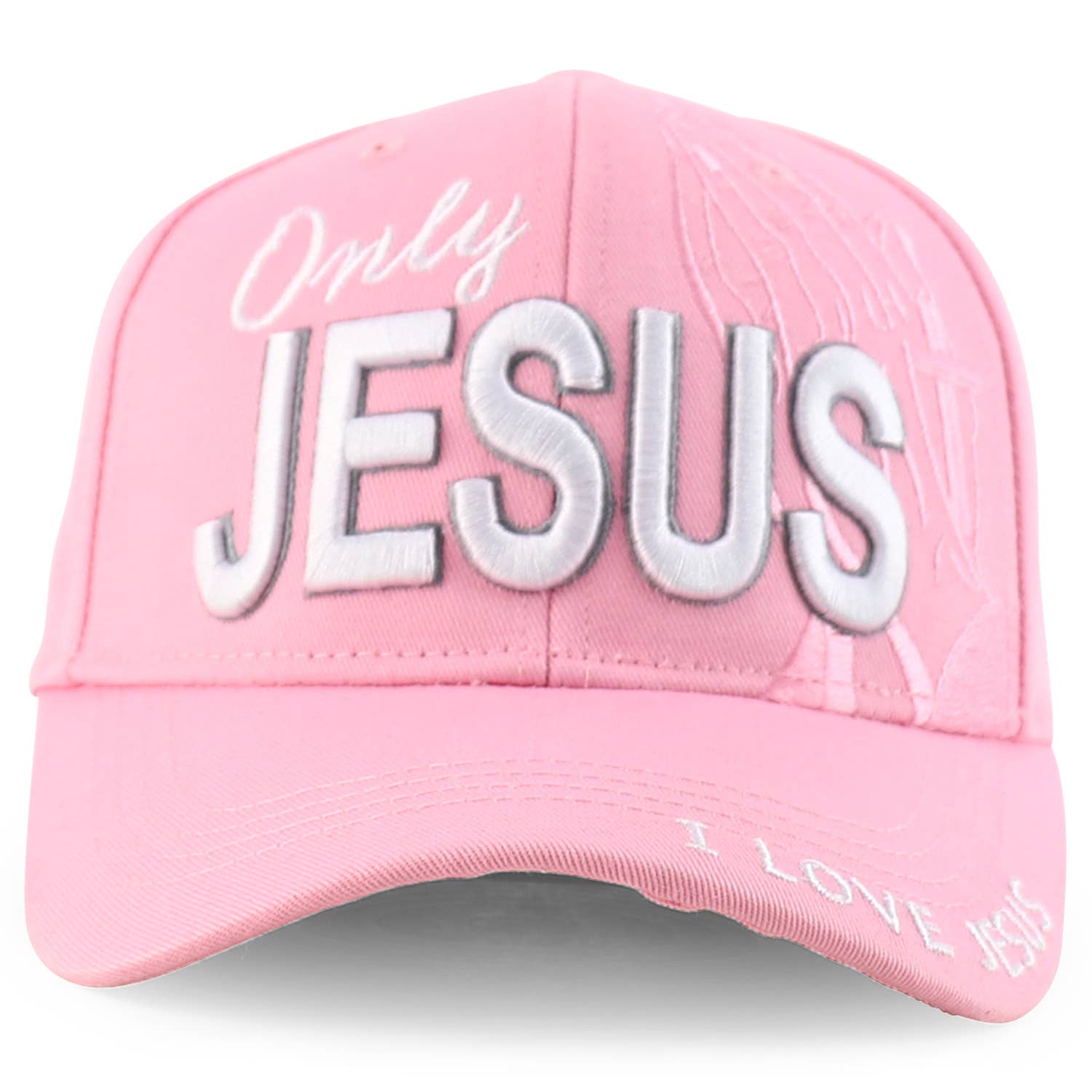 Trendy Apparel Shop - Wholesale Baseball Cap - Unisex - Only Jesus Praying Hand Embroidered Christian Ball Cap1