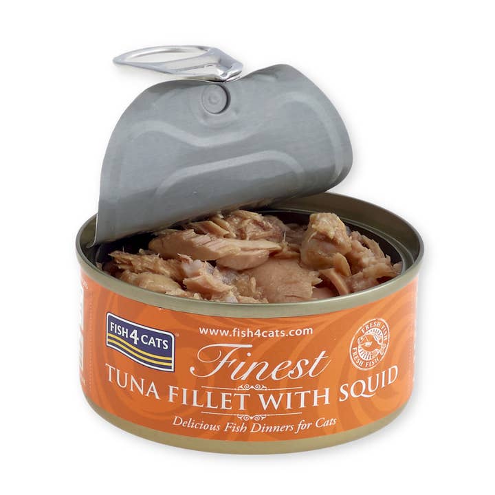 Fish4Cats Finest tuna fillet with squid 70 g for wholesale by Lucky-Pet Handels- und Produktions GmbH
