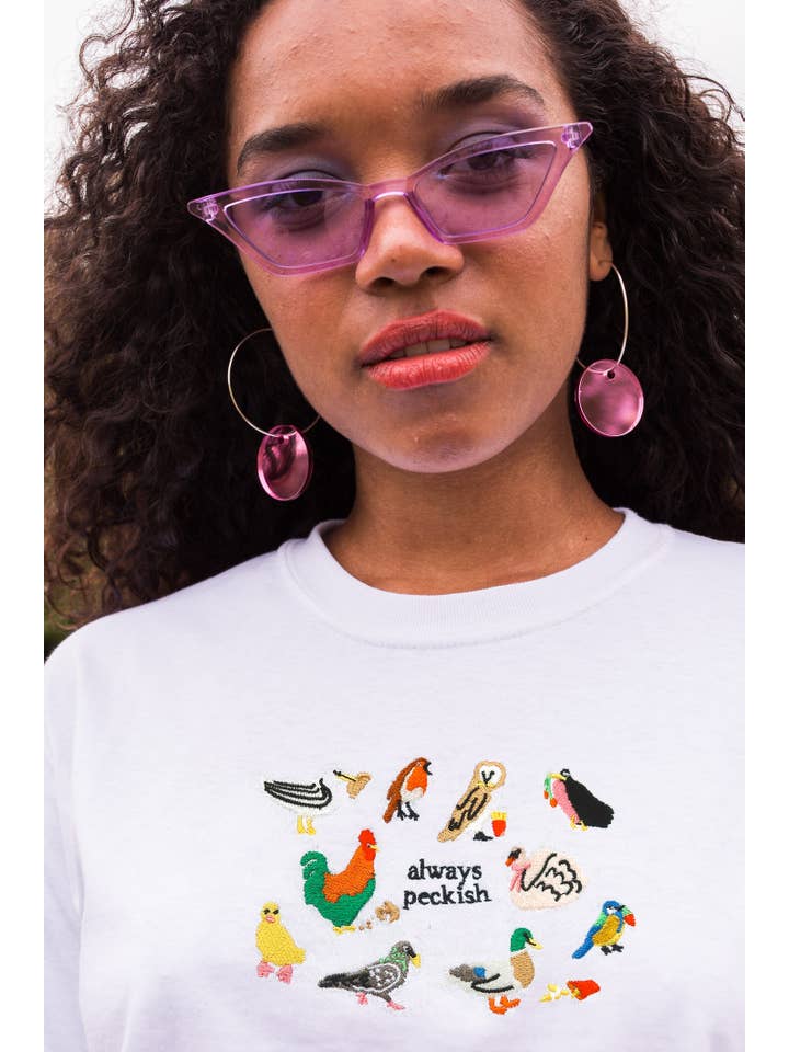 Limpet Store - Wholesale T-Shirt - Women's - Always Peckish Embroidered T-Shirt