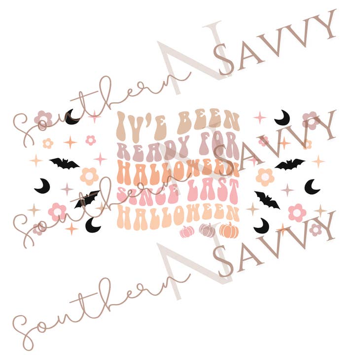 Emballage de tasse Ready For Halloween UV DTF 16 oz pour la vente par Southern N Savvy