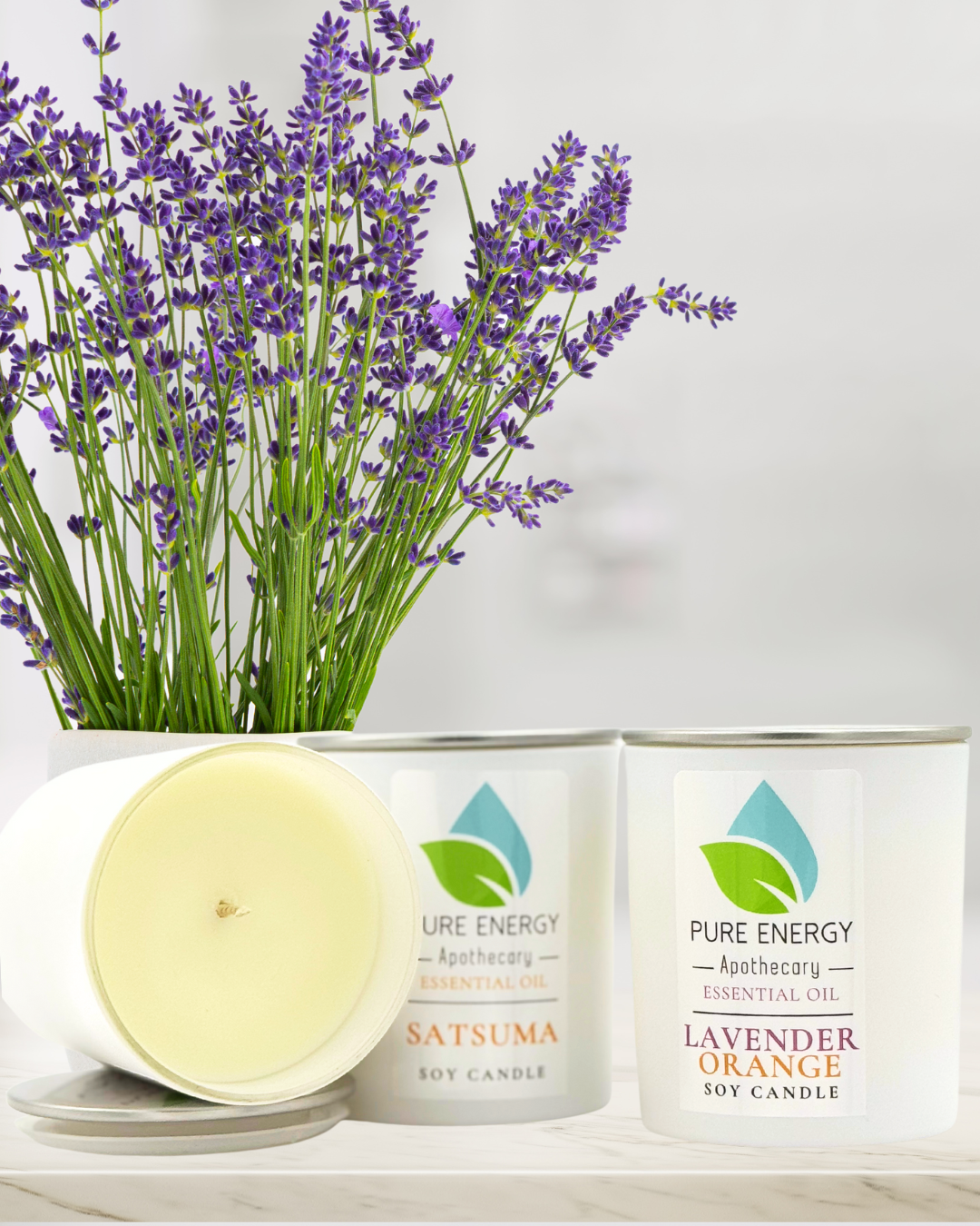 Pure Energy Apothecary - Wholesale Jar/Filled Candle - Soy Candle (Satsuma)1