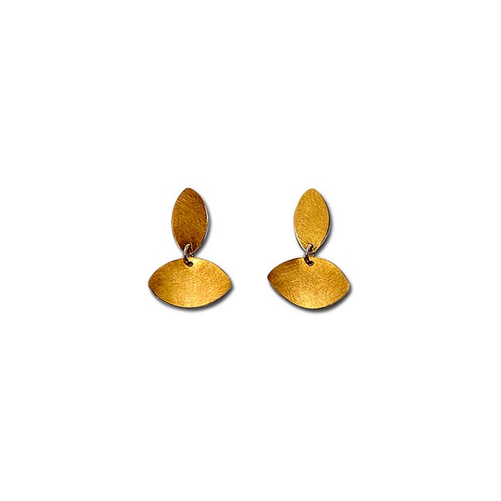 DIA SHORT GOLD EARRINGS for wholesale by Himatsingka