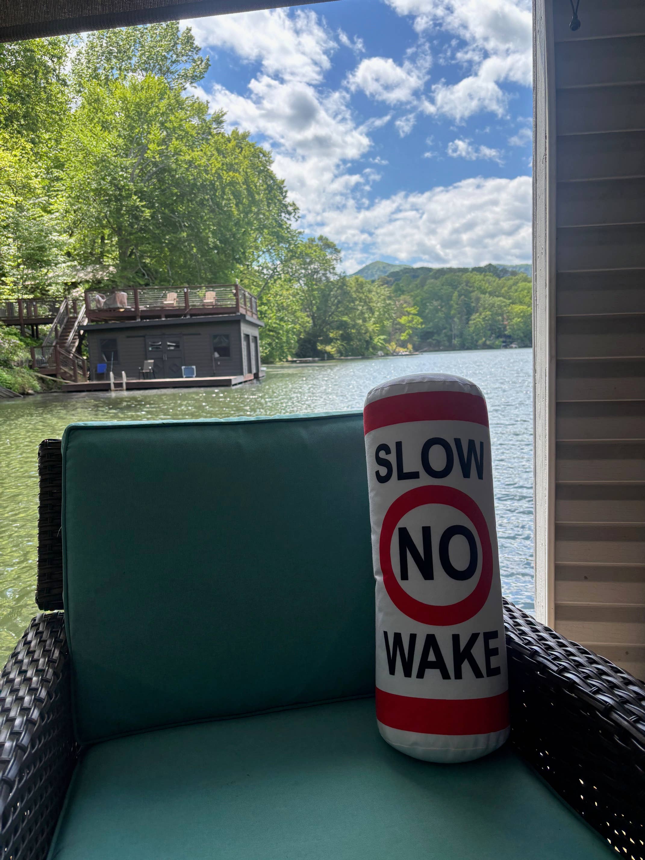 HushTubby - Wholesale Throw/Decorative Pillow - Slow No Wake  buoy Lake Tubular Pillow5