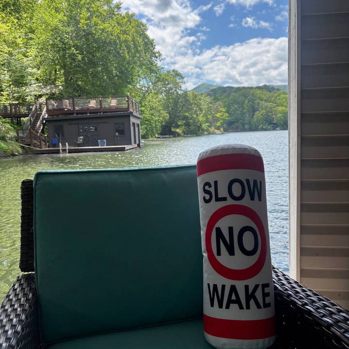 HushTubby - Wholesale Throw/Decorative Pillow - Slow No Wake buoy Lake Tubular Pillow5