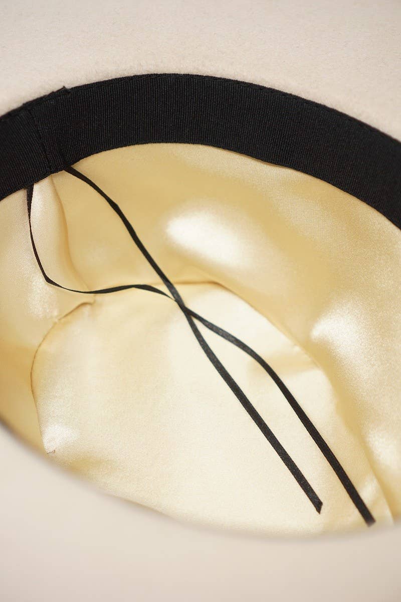 Olive & Pique - Venta al por mayor Sombrero fedora - Unisex - Lápiz de fieltro 100% lana Brim Rancher de OWEN, color beige3