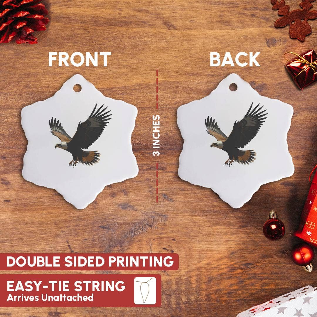 3dRose - Wholesale Ornament - 3dRose, A Gathering Of SIx Crows Artistic Silhouette, Ornament9