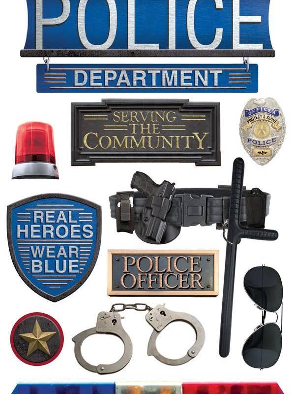 Adesivo dimensional policial por atacado de Paper House Productions