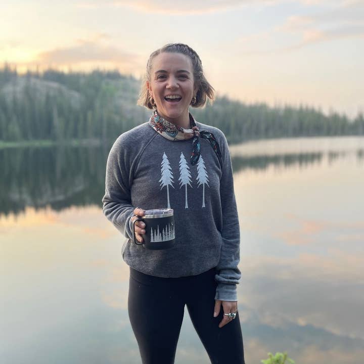 Three Tree Acid Wash Crew Neck Sweatshirt for wholesale by Ohana