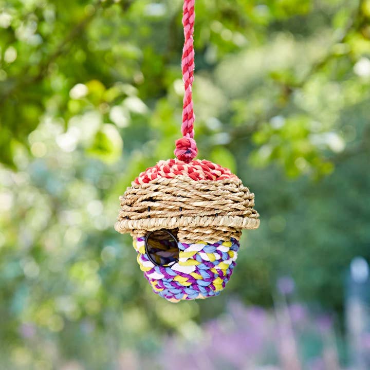 The Paper High Gift Company Limited - Wholesale Bird House - Acorn Recycled Cotton Birdhouse - Handmade6