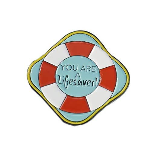 You are A Life Saver Life Guard Life Preserver Ring Enamel for wholesale by WizardPins