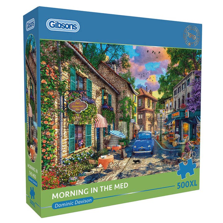 Morning in the Med 500 Extra Large Piece Jigsaw Puzzle for wholesale by Gibsons Games Ltd