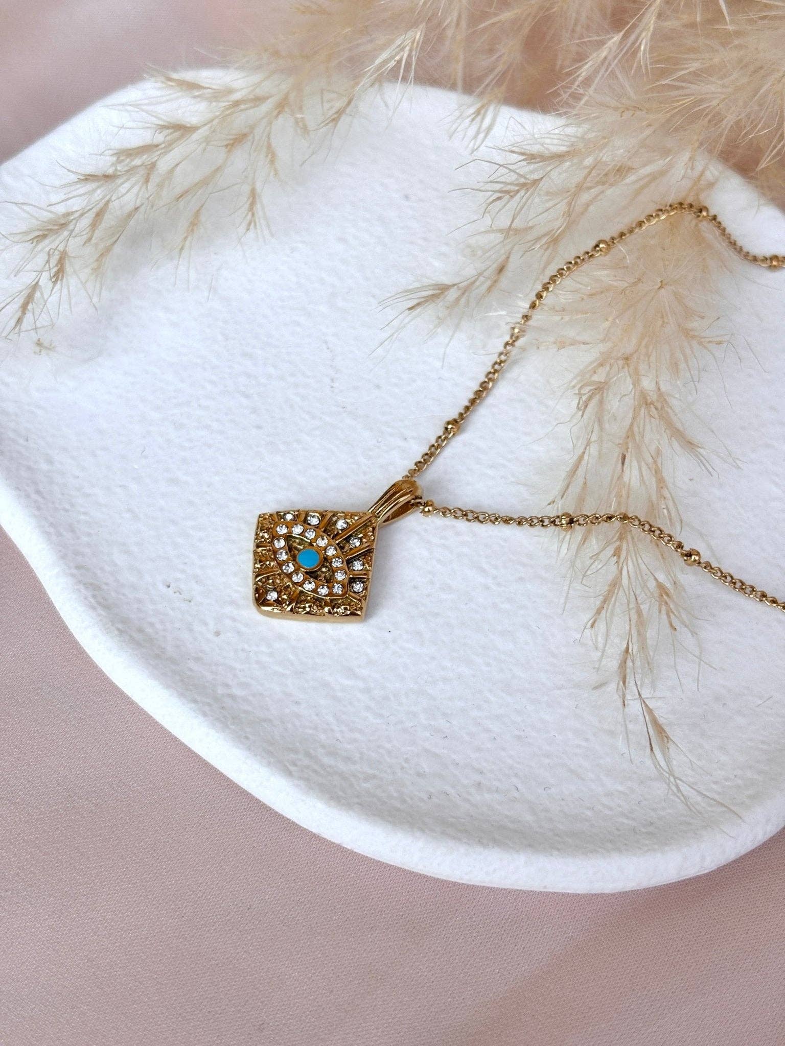 DUESTELLE ITALIA - Wholesale Pendant/Charm Necklace - Blue Guardian - Necklace with protective eye3