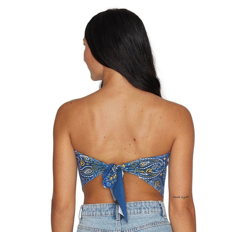 Lojo Collegiate Apparel - Wholesale Screen Printed T-Shirt - Women's - University of Michigan Bandana Top1