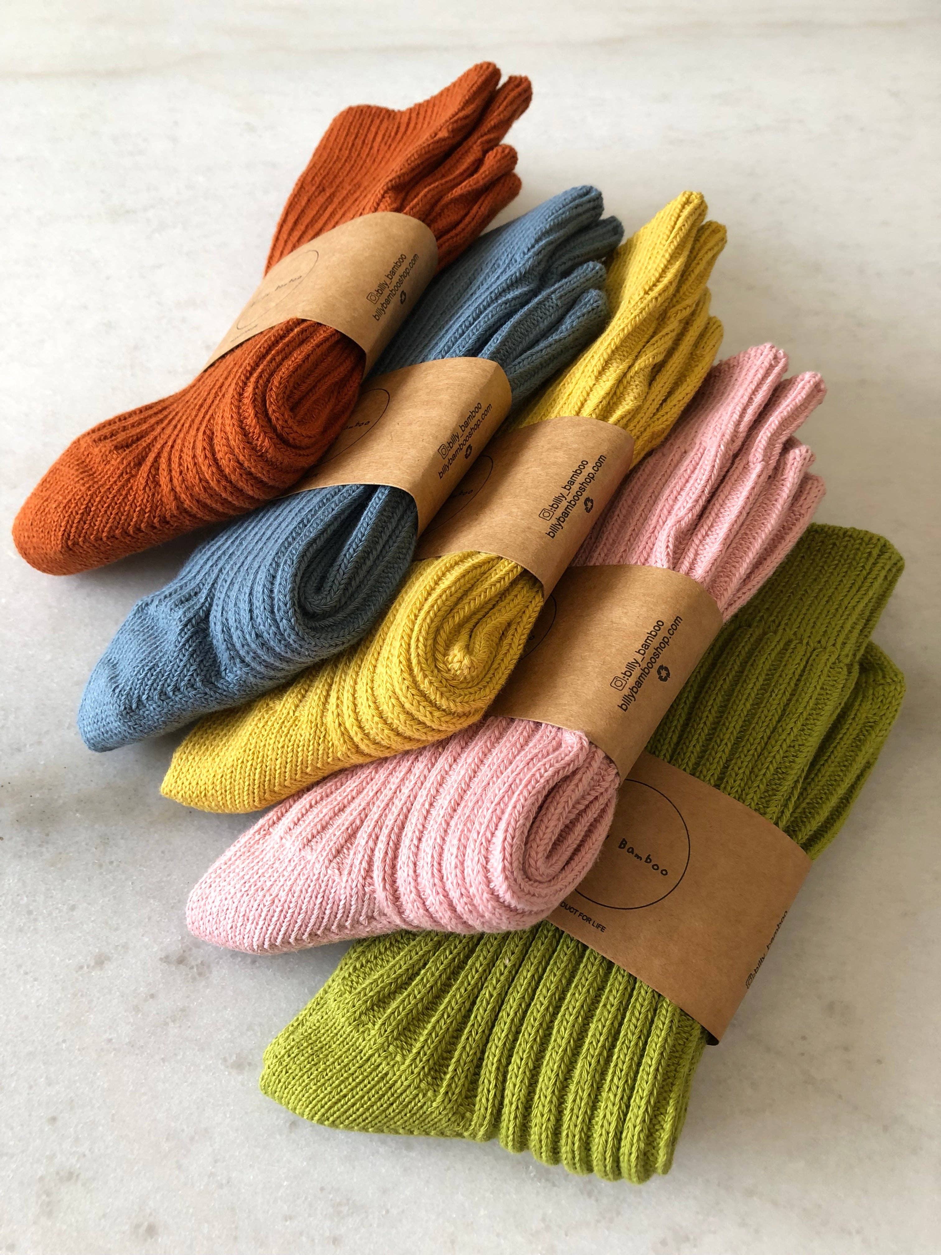 Billy Bamboo - Wholesale Socks - Unisex - RIBBED COTTON HIGH SOCKS - pastel6