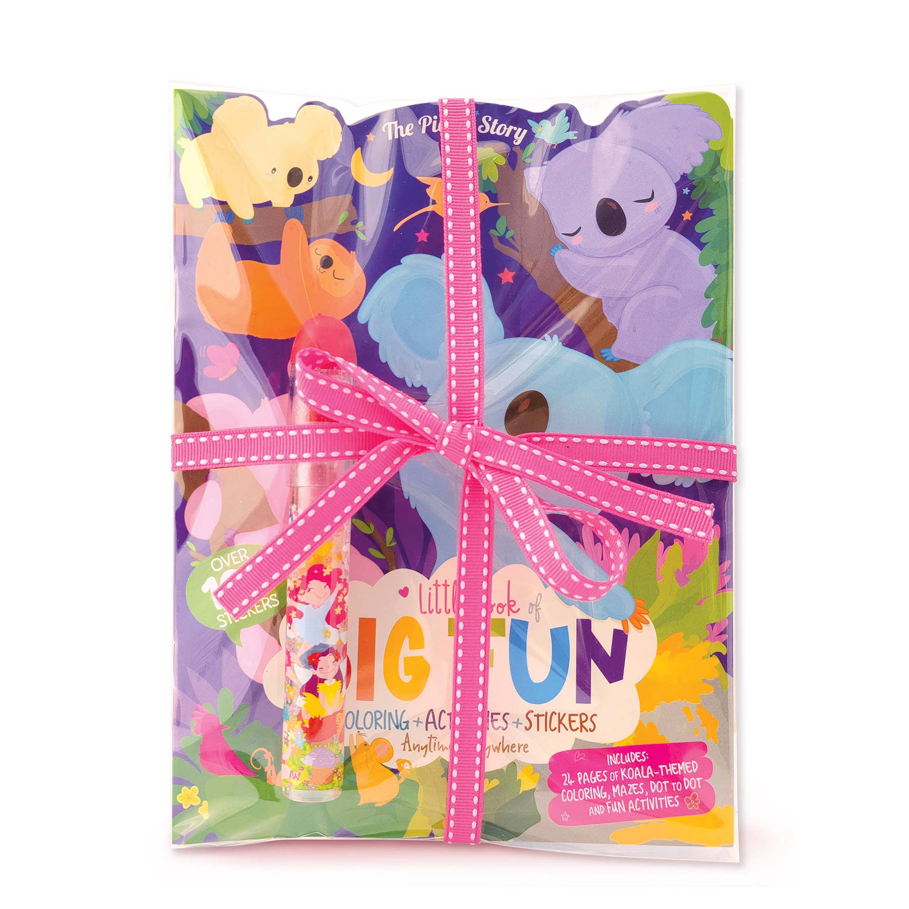 The Piggy Story - Wholesale Coloring & Activity Book - Kids & Baby - Stocking Stuffer Activity Book & Stackable Crayon Value Pack4