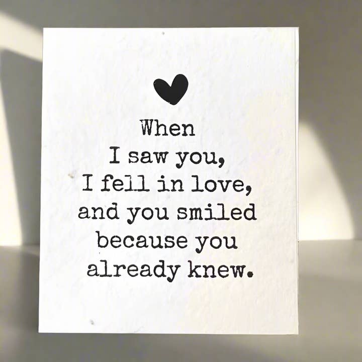 You Smiled - Plantable Card for wholesale by Soothi | Containers Of Creativity