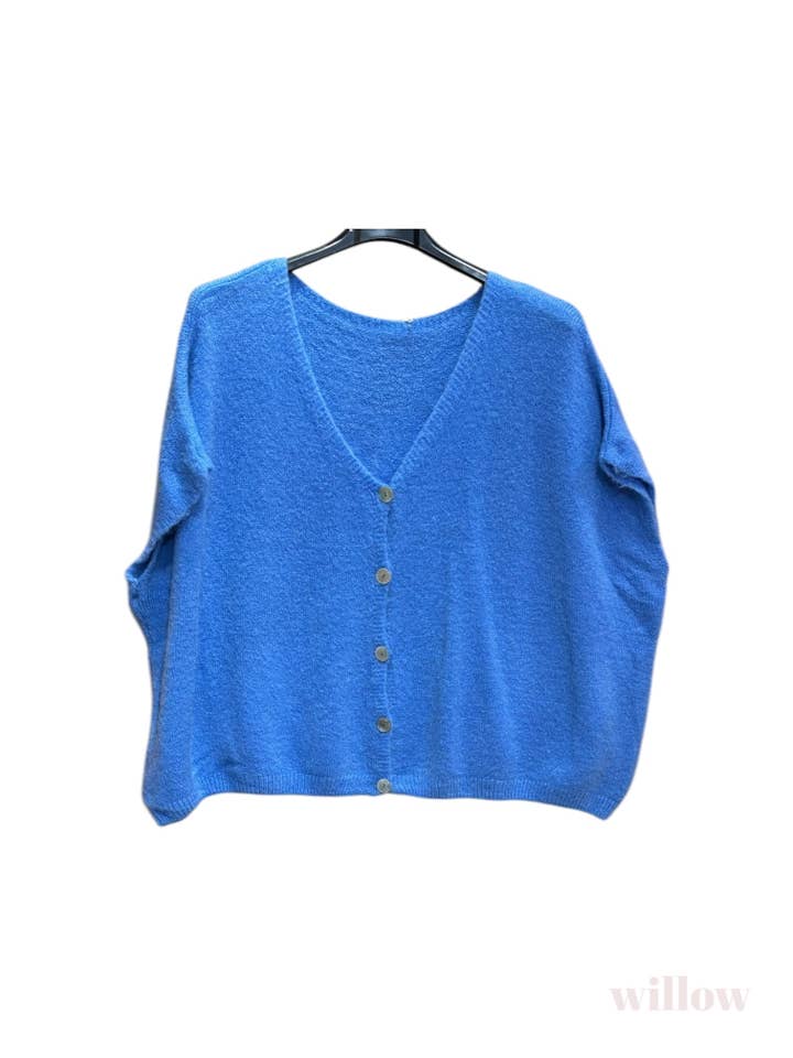 Moonsun - Wholesale Cardigan - Women's - Short-sleeve alpaca v-neck cardigans2