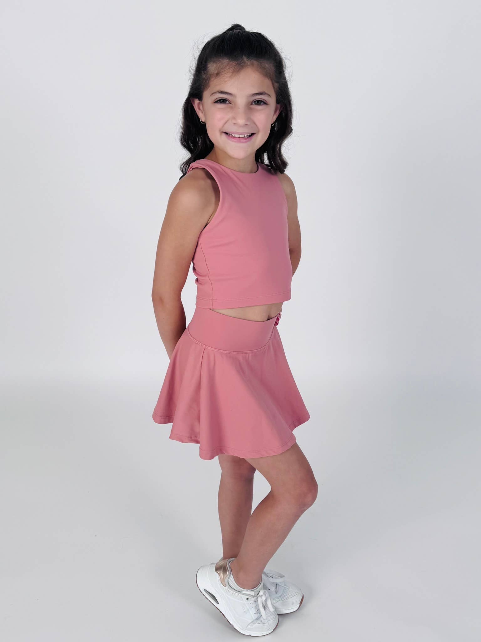 My Petite & Me - Wholesale Athletic Dress - Kids - Girls Two-Piece Athletic Tennis Skirt and Tank Set 3