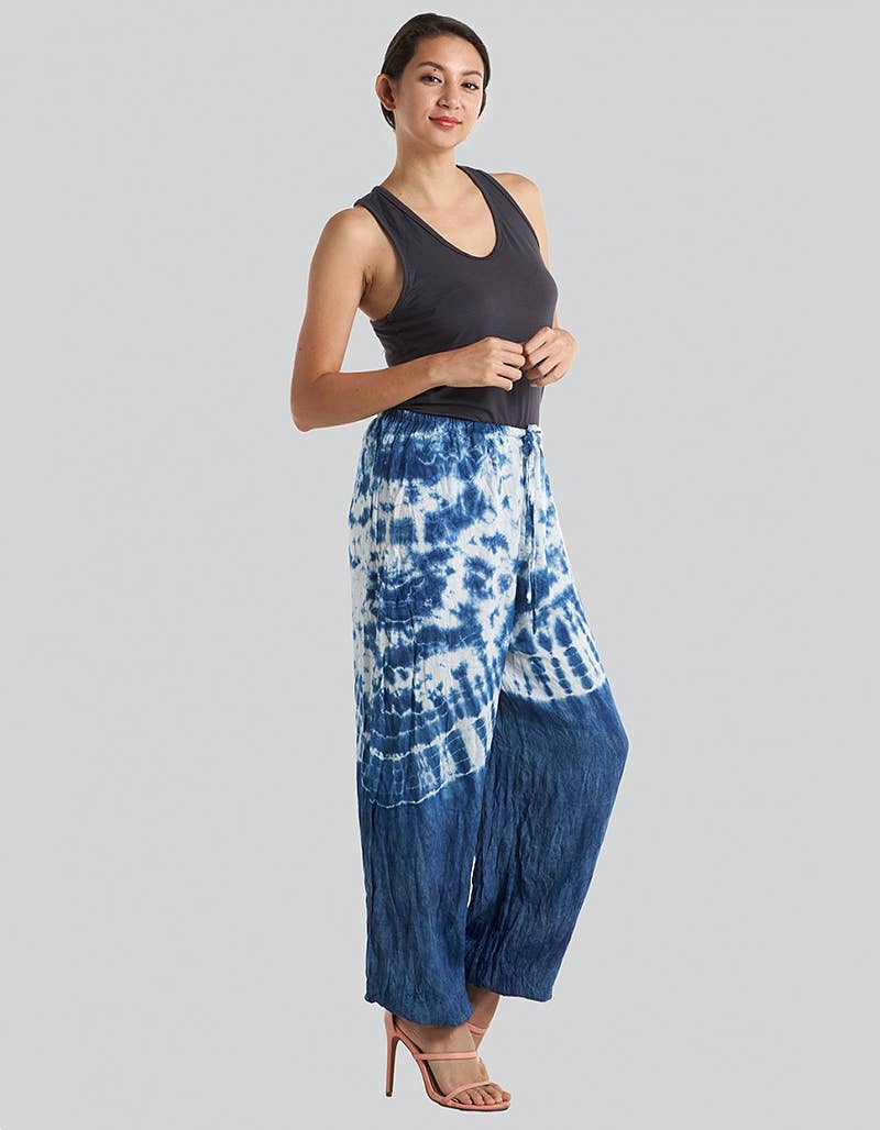 Kathmandu Imports – wholesale Pants – Women's – Half Tie Dye Harem Pant (KT-1208)0