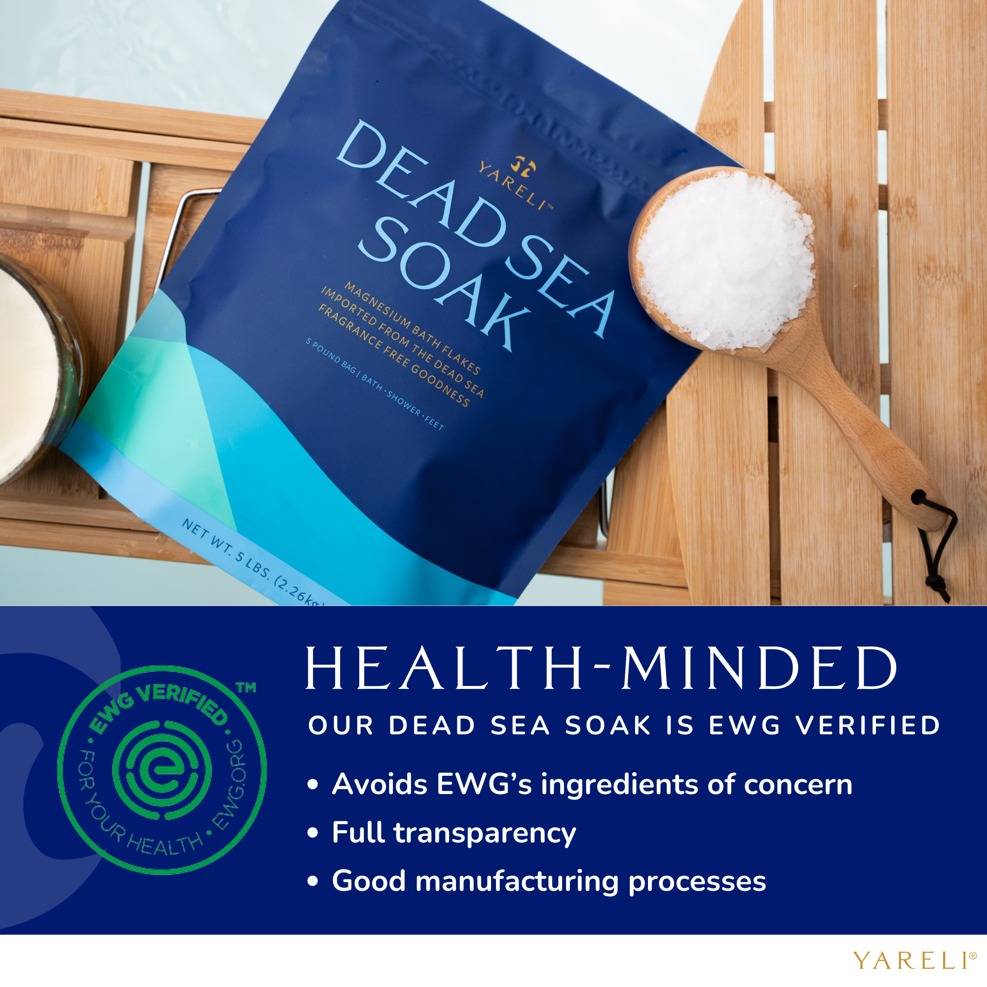 Yareli Wellness - Wholesale Bath Soak/Milk - Yareli Dead Sea Soak, 15lb1