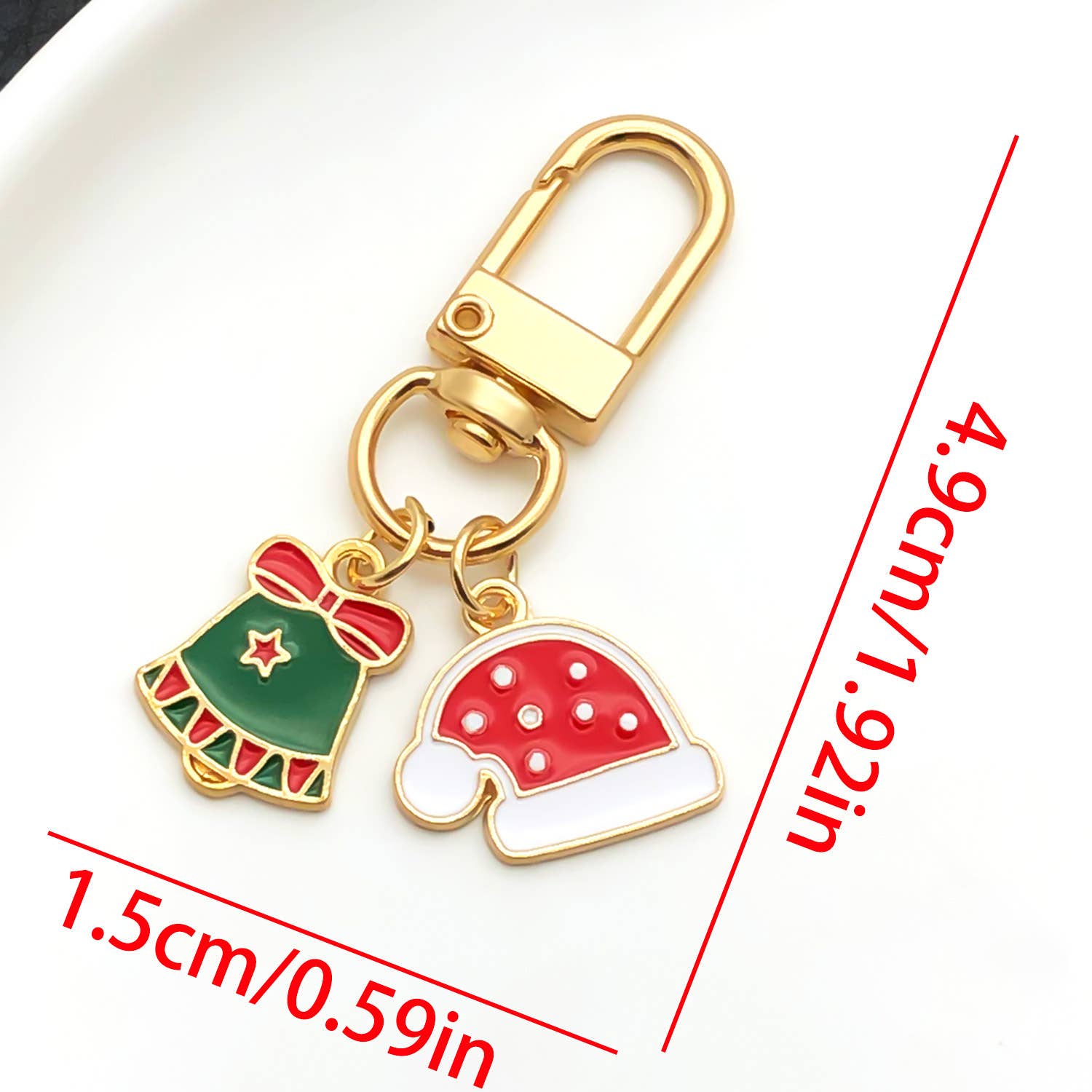 MKS America - Wholesale Keychain - Women's - Merry Christmas cute Christmas tree Santa Claus keychain7