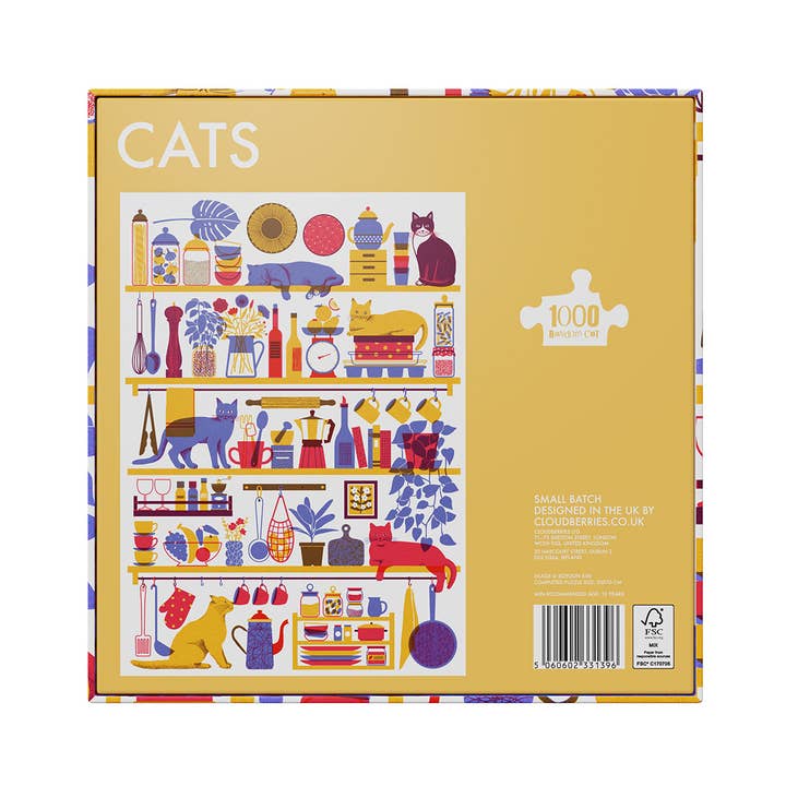 Cloudberries Jigsaw Puzzles - Venta al por mayor Puzle - Adultos - Rompecabezas de 1000 piezas para adultos, diseño de gatos4