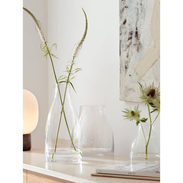 LSA International – wholesale Vase – Flower Kiln Vase H16cm Clear