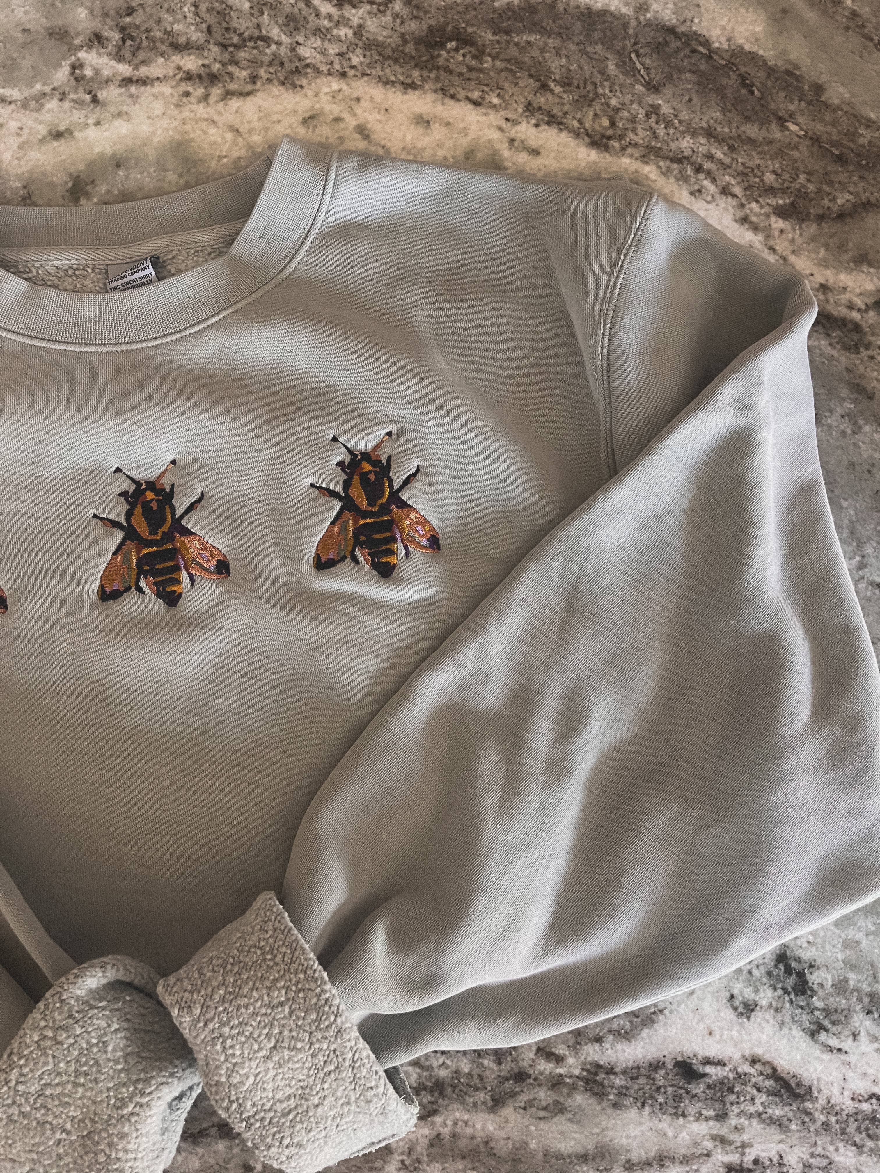 BrickandBarley - Wholesale Sweatshirt - Women's - Embroidered Bumble Bee Sweatshirt4