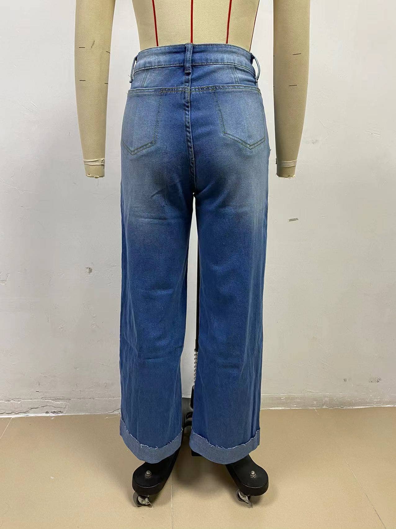 Hope & Sunshine - Vente Jean – femme - Jean décontracté à jambe droite extensible11