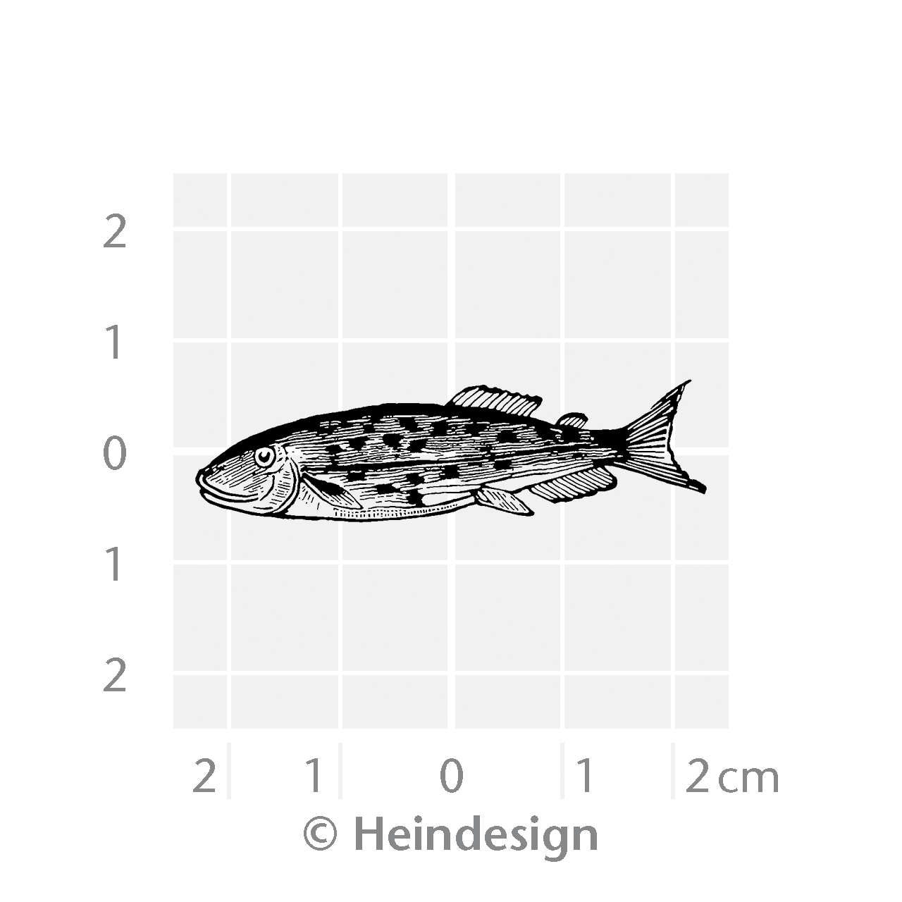 Heindesign - Wholesale Rubber/Decorative Stamp - Small Stamps: Fresh fish1