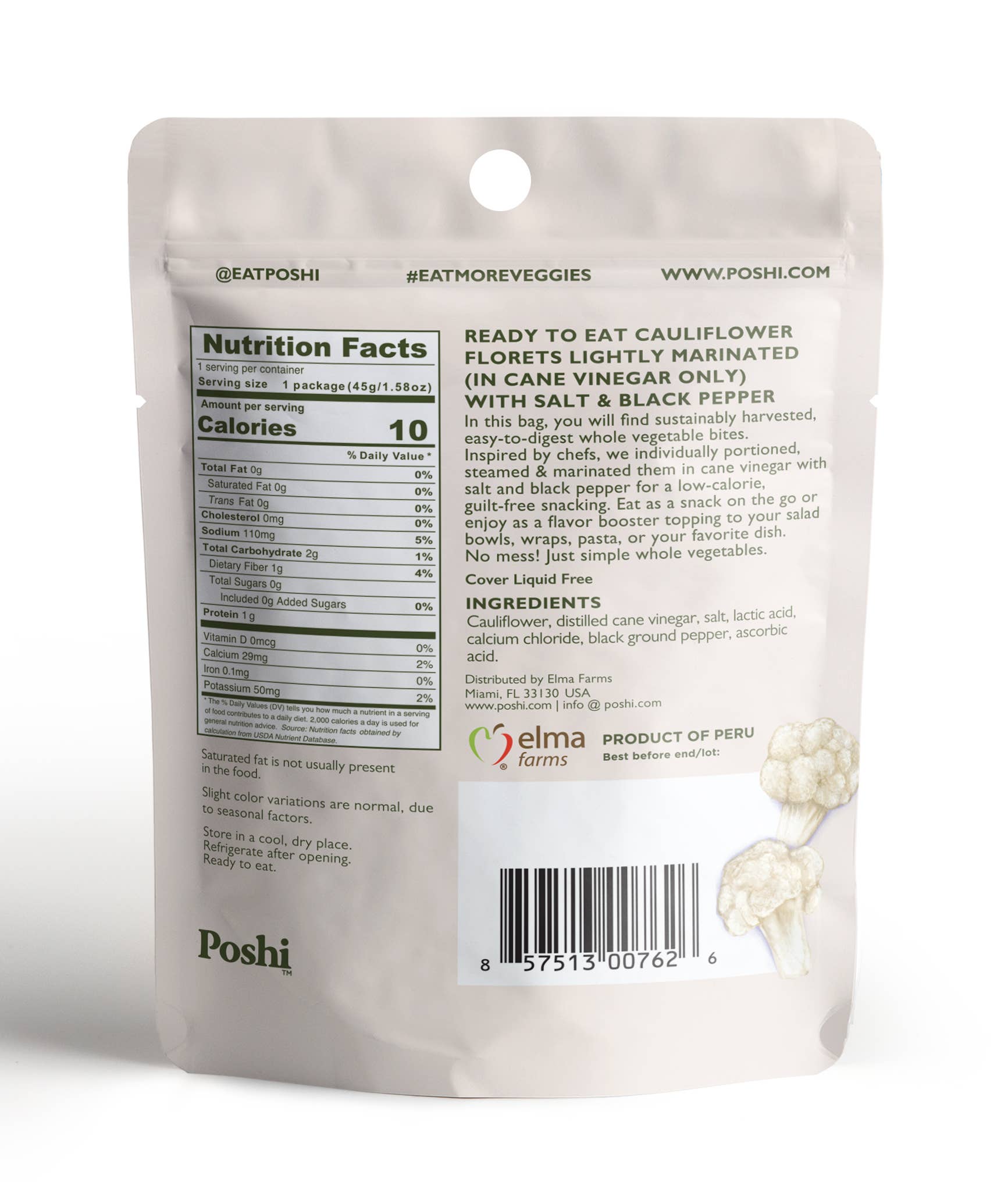 POSHI – wholesale Pickled vegetables – Poshi -  Salt & Black Pepper 1.58oz/120ct1