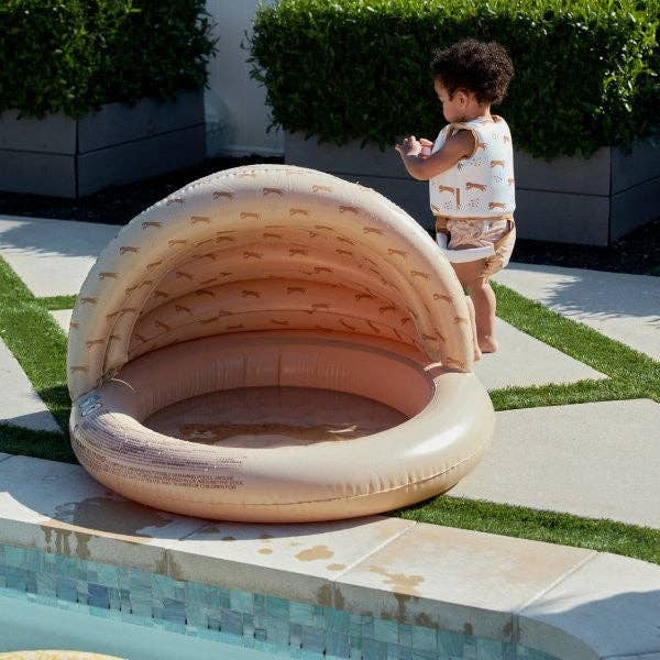 Axis Toys & Gifts - Wholesale Inflatables - Swim Essentials Inflatable Children's Pool with Canopy - Leopard, 100 cm - 77 cm2
